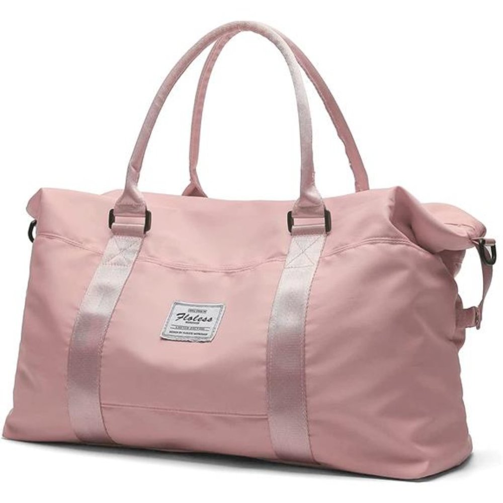 Travel Duffel Bag, Tote Gym Bag, Shoulder Weekender Overnight Bag for Women